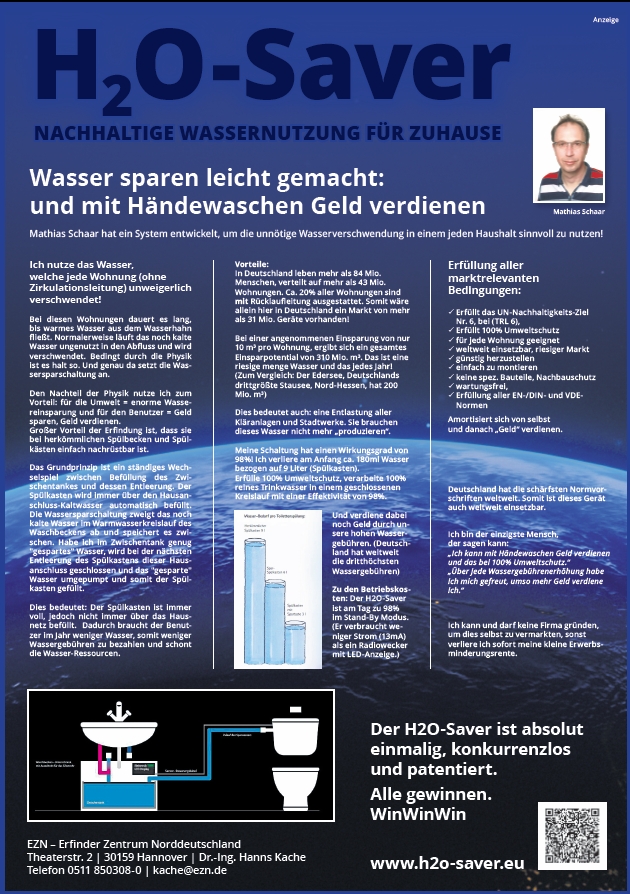 H2O-Saver-Anzeige.pdf Innovationspreis 2023
